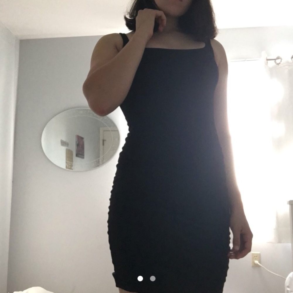 black american apparel body con dress